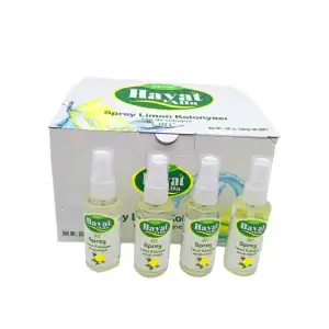 50 ml Ölçülü Sprey Kolonya Limon Kolonyası 80°
