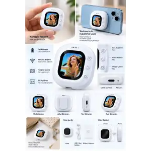Kompakt Mini Selfie Ekran 2.0 İnç Kablosuz Bağlantı