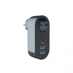 2 Adet Tekli Akım Korumalı USB 1 Adet Type C Girişli