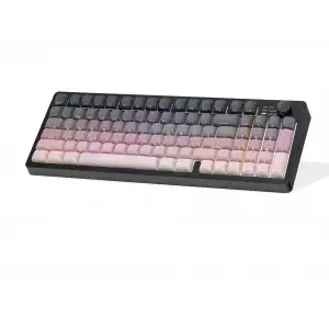 141 X 40 Mm Kablosuz 1 Adet Tri Mode Klavye Rgb Sessiz 95 Tuş Pembe G518YP