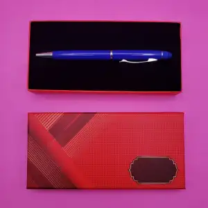 17 Cm Metal Kalem Tükenmez Mavi