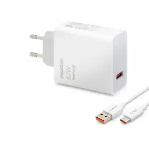 Adaptör Type C Hızlı Şarj Seti 67W Usb lü Beyaz