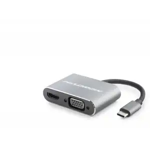 Type C Hub Hdmi 4K Vga 2 Port Gri