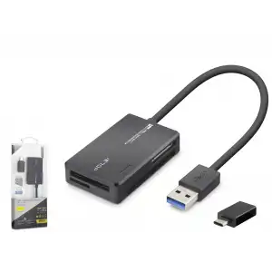 Usb Type c 3.2 Gen1 All İn One Kart Okuyucu Cf Sd Microsd Ms 5 Gbps Siyah C313 Çeşidi