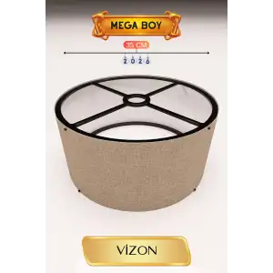 35 CM Ölçülü Vizon Lambader Başlığı Mega Boy
