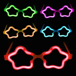 12 Adet Yıldız Glow Partisi Gözlüğü