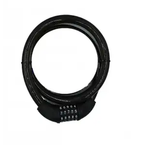 120cm 20mm 5 Şifreli Siyah Motorsiklet Kilidi
