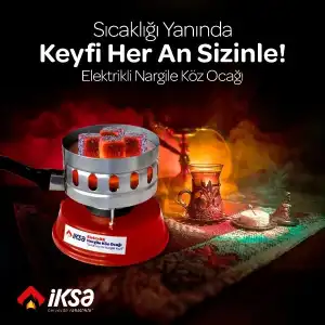Kullanıma Uygun Yuvarlak Galvaniz Elektrikli Nargile Köz Ocağı