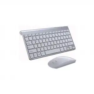 Kablosuz Ergonomik Klavye Mouse Seti Gri Renk