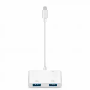 Kompakt Lightning ve USB Adaptörü 2 Adet USB Bağlantı