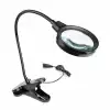 Çalışma Lambası 12 Led Clipslı Işıklı Büyüteç Işıklı Masa Lambası