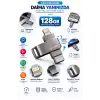 Pratik Çoklu Girişli 128GB USB Flash Bellek