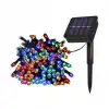 Siyah 100 Adet 12m 100 Led RGB SOLAR MZ3 004