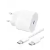 Hızlı Şarj Cihazı 20W USB-C Adaptör Seti