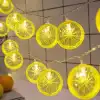 Dekoratif Limon LED Işık 2m 10 Adet Yaz Temalı