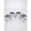 Katlanabilir 4 Kişilik Kamp Masası Seti ile Tabureler