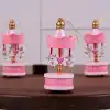Romantik Dekoratif Atlı Karınca 6lı Açık Pembe Set