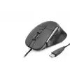 Ergonomik Kablolu Ofis Mouse 3600 Dpi 7 Tuşlu Siyah