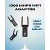 Taşınabilir AC1200 USB WiFi Adaptör - Yüksek Performanslı İnternet Çözümü