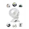 Taşınabilir Mini Fan 3 Modlu Klipsli 360 Derece Dönebilir