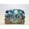 Magnet 9.5x9 cm İstanbul Temalı (Ahşap Model)