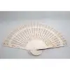 Otantik Ahşap Yelpaze 21x36 cm Dekoratif Aksesuar