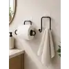 Modern Askılık ve Tuvalet Kağıt Tutucu 2li Set