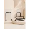 Modern Askılık ve Tuvalet Kağıt Tutucu 2li Set