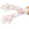 Zarif Dantelli Beyaz Eldiven Orta Boy 40 cm