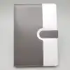 Modern Tasarımlı Çizgili Termo Deri Defter A5 Boyut