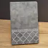 Şık Gri Deri Hatıra Defteri 21x15 cm
