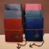 Anlamlı Hediye Deri Defter 18.5x12.5 cm Pusula Desenli