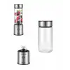 Çift Hazneli Cam Blender USB Type-C 450 ml ve 350 ml