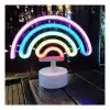 Neon Renkli Led Lamba 3 Adet Kalem Pil ile Parti Dekorasyonu
