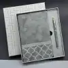 22 X 20 Cm Metal Defter Kalem Seti Hediyelik