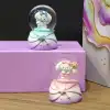 Sevimli Tavşan Figürlü Işıklı Kar Küresi 7 cm