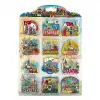 Pratik İstanbul Temalı Silikon Buzdolabı Magnet 12li Set
