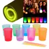 Bardak Karanlıkta Yanan Gece Işığı Mega Glow lar 8 Adet 8.5 x 10.5 cm