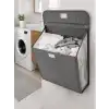 Modern Duvara Asılabilir Kirli Çamaşır Sepeti - Katlanabilir