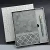 Şık Deri Defter ve Kalem Seti 1 Adet Hediye Kutusu