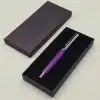 17 x 7.5 cm 13 cm Mavi Kalem Kutulu Mor Metal Roller