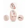 Şarjlı Kablosuz Mouse Bluetooth 2.4G Altın Renk