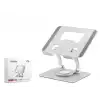 Derece Dönebilen Kompakt Tablet Ve Laptop Standi Silver