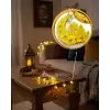 Şık Minareli Hilal LED Işık 2 Adet Ramazan Dekorasyonu