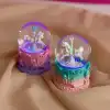 Işıklı Mini Unicorn Kar Küresi 7 cm Dekoratif Aksesuar
