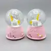 Şık Mini Işıklı Kar Küresi 7x4 cm Sevimli Atlı Kız