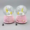 Sevimli Işıklı Atlı Kız Kar Küresi 10 cm Hediye