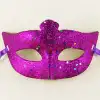 Maske Mor Renk Simli Yıldızlı Kostüm Partisi si 17x10