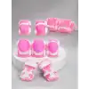 Çocuklar İçin Pembe Koruyucu Set 2 Adet Dizlik Dirseklik