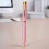 Şık Pembe Metal Roller Kalem 13 Cm Promosyon Hediyesi